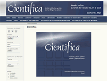 Tablet Screenshot of cientifica.org.br